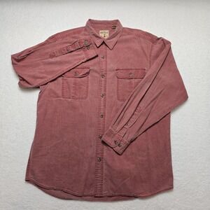 Red Head Brand Co Men's Button‎ Down Shirt XL Red Casual Outdoor